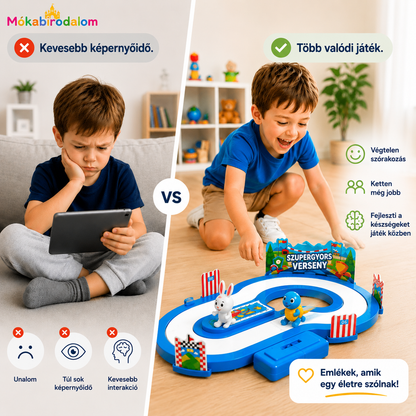Interaktív versenyjáték gyerekeknek