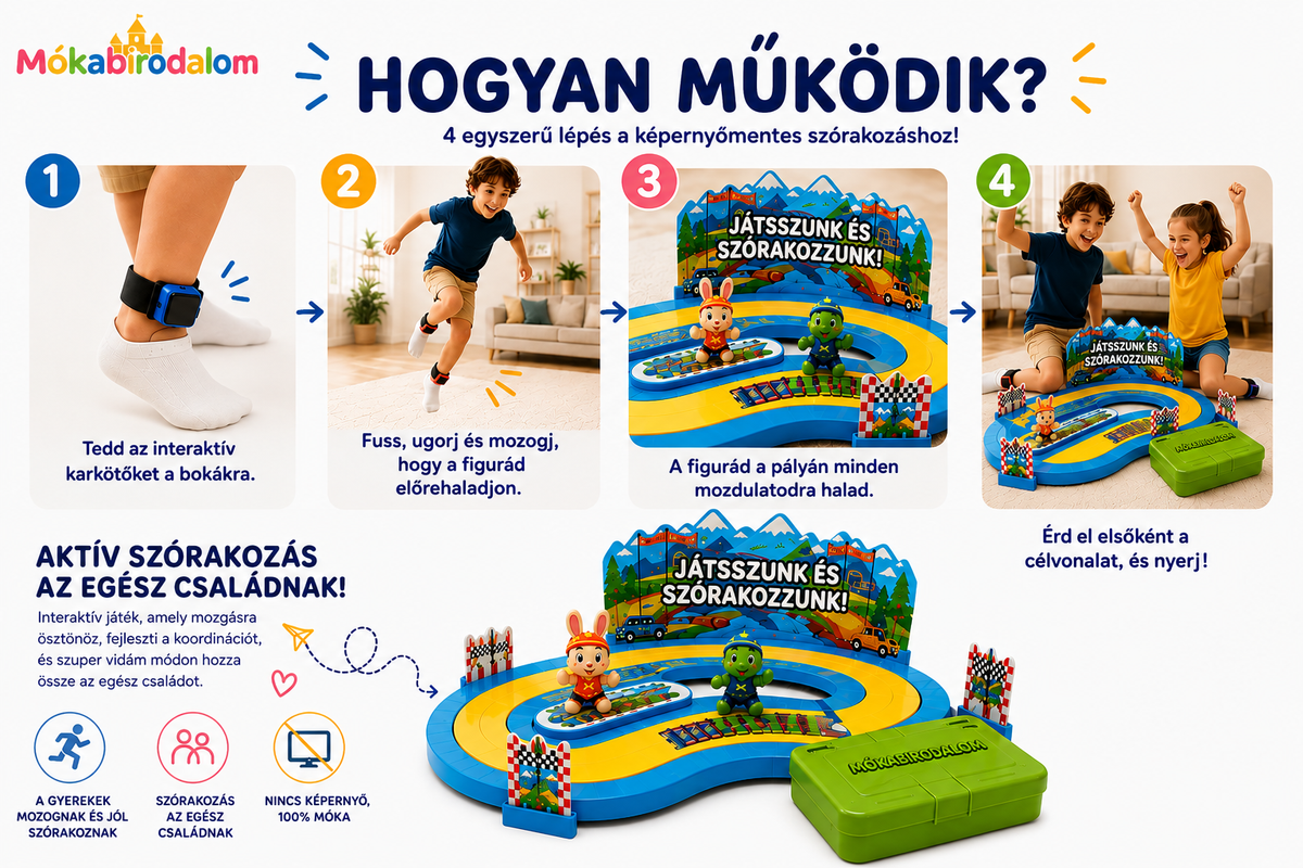 Interaktív versenyjáték gyerekeknek